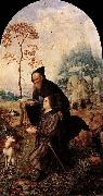 Jan Gossaert Mabuse St Anthony with a Donor oil painting reproduction